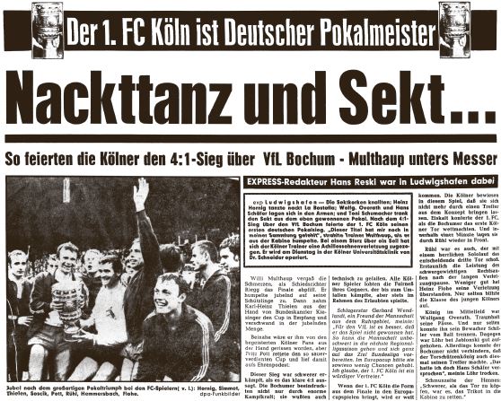 Zeitung "1. FC Köln Sonderedition vom EXPRESS" | Geschenke
