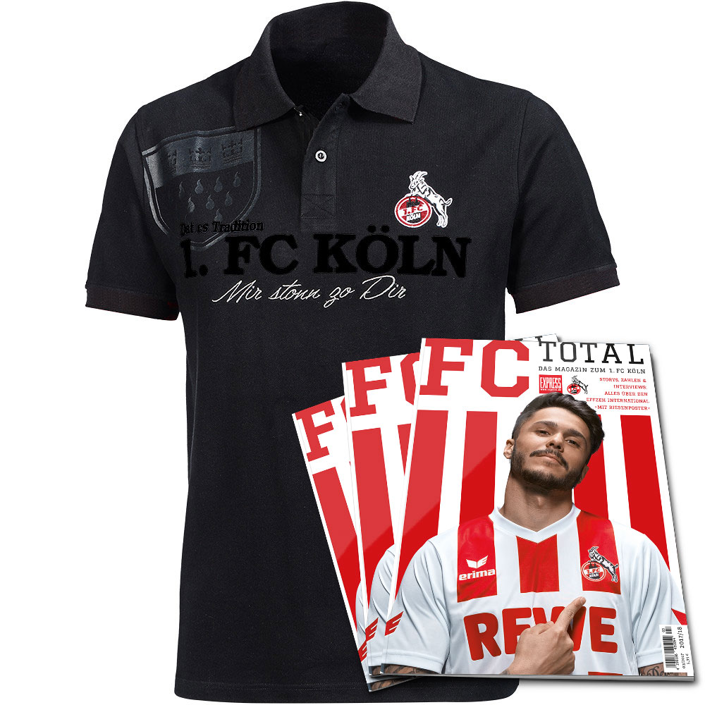 1. FC Köln Poloshirt "Rombergstraße" + gratis FC Total Magazin! | Sale